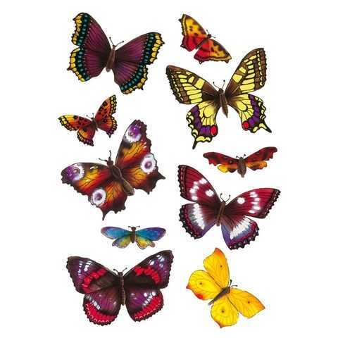 Herma Magic Etiket 3D Wing Renkli Kelebekler 