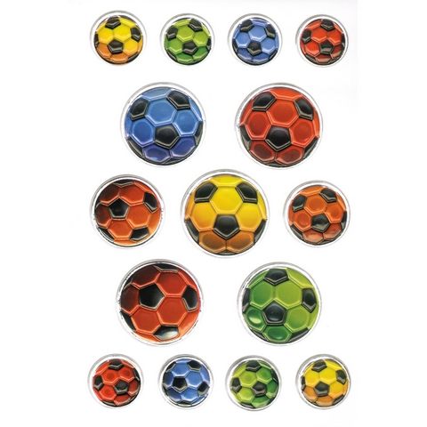 Herma Magic Etiket Embossed Renkli Futbol Topları 