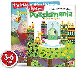 Highlights Puzzlemania Wowo Bul, Çiz ve Eğlen 2`li Set - Dikkat Atölyesi Yayınları
