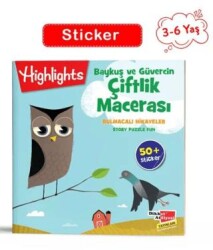 Sticker Bulmacalı Hikayeler Baykuş ve Güvercin Çiftlik Macerası - Dikkat Atölyesi Yayınları