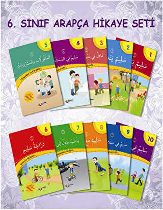 Hikayelerle Arapça Öğreniyorum Serisi İmam Hatip Ortaokulu 6. Sınıf Arapça Hikaye Seti 10 Kitap Takım