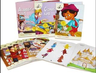 Hikayeli, Boyamalı ve Aktiviteli Dünya Masalları Serisi - 10 Kitap kapağı