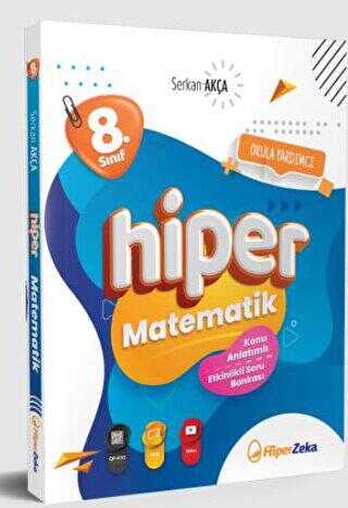 Hiper Zeka Yayınları 8. Sınıf Hiper Matematik Konu Anlatımlı & Etkinlikli Soru Bankası