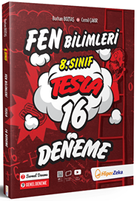 Hiper Zeka Yayınları 8. Sınıf LGS Fen Bilimleri Tesla 16 Deneme Sınavı - 1