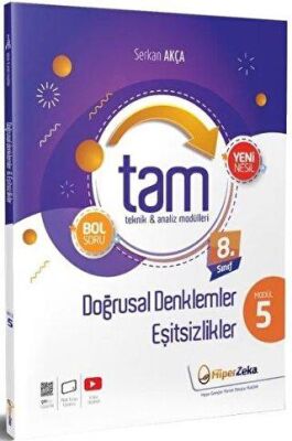 Hiper Zeka Yayınları 8. Sınıf Matematik TAM Teknik Analiz Modülleri-5 Doğrusal Denklemler - 1