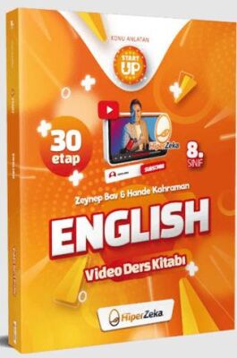 Hiper Zeka Yayınları 8. Sınıf Start Up English Konu Anlatan Video Ders Kitabı - 1