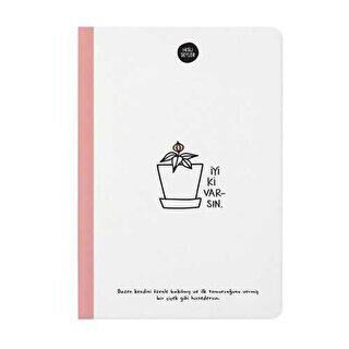 Hisli Şeyler 14x20 Çizgili Defter - İyi ki Varsın - 1