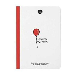 Hisli Şeyler 14x20 Çizgili Defter - Sevinçten Uçuyorum - Keskin Color