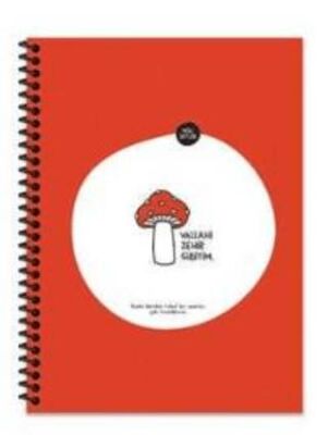 Hisli Şeyler 18,5x25 80 Yaprak Çizgili Karton Kapak Hafif Kağıt Stickerli Def.- Zehir Gibiyim - 1