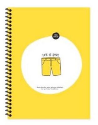 Hisli Şeyler 18,5x25 80 Yaprak Kareli Karton Kapak Hafif Kağıt Stickerli Def.- Şort - 1