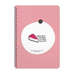 Hisli Şeyler A4 Çizgili Defter - Neyim Ben Dünyanın En Tatlısı Filan Mı? - Keskin Color