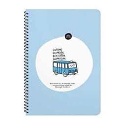 Hisli Şeyler A4 Çizgili Defter - Üstüme Gelmeyin Ben Zaten Dolmuşum - Keskin Color