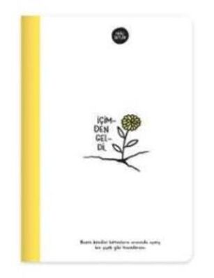 Hisli Şeyler A5 80 Yaprak Renkli Sayfa Çizgili Defter - Sarı - 1