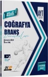 AYT Coğrafya 45 x 6 Denemeleri - Hız ve Renk Yayınları