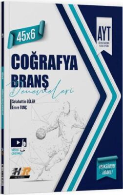 AYT Coğrafya 45 x 6 Denemeleri - 1