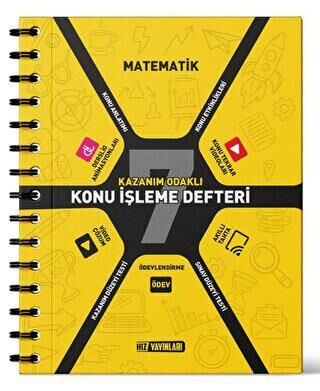 Hız Yayınları 7. Sınıf Matematik Konu İşleme Defteri - 1