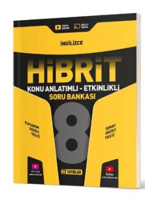 Hız Yayınları 8. Sınıf Hibrit İngilizce Soru Bankası - 1