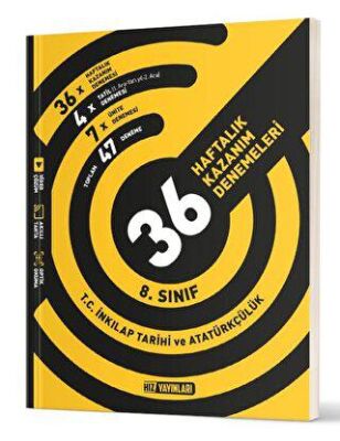 Hız Yayınları 8. Sınıf İnkılap Tarihi 36 Haftalık Kazanım Denemeleri - 1