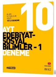 AYT 10`lu Edebiyat Sosyal Bilimler - 1 Deneme - Hız Yayınları