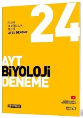 Hız Yayınları AYT Biyoloji 24 Lü Deneme - 1