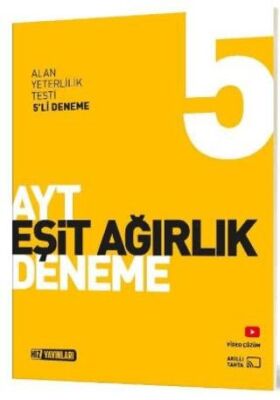 Hız Yayınları AYT Eşit Ağırlık 5 Li Genel Deneme - 1