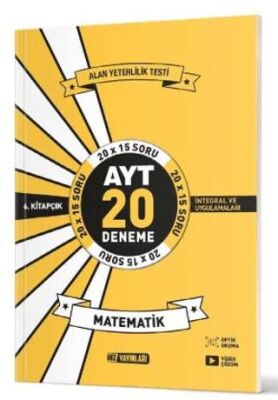 Hız Yayınları AYT Matematik 20 li İkinci Dönem Deneme 6. Kitap - 1