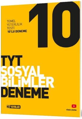 Hız Yayınları TYT 10 Lu Sosyal Bilimler Deneme - 1