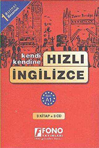 Hızlı İngilizce 1. Basamak 3 kitap + 3 CD - Fono Yayınları