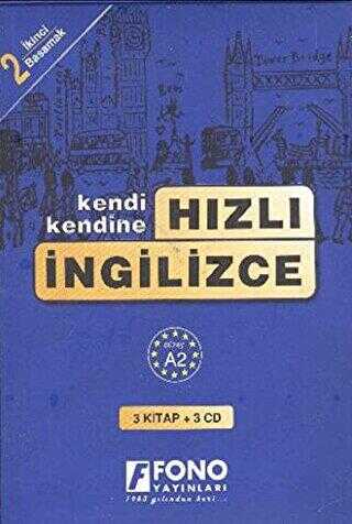 Hızlı İngilizce 2. Basamak 3 kitap + 3 CD - Fono Yayınları