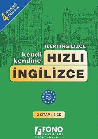 Hızlı İngilizce 4. Basamak 3 kitap + 3 CD - Fono Yayınları