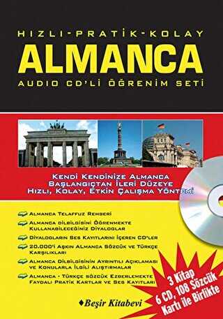 Hızlı Pratik Kolay Almanca Audio CDli Öğrenim Set