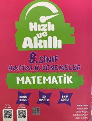 Hızlı ve Akıllı 8. Sınıf Matematik Haftalık Denemeler - 1