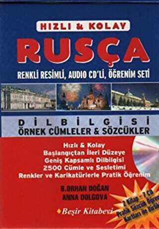 Hızlı ve Kolay Rusça Kasetli Öğrenim Seti 2 Kitap - 7 CD