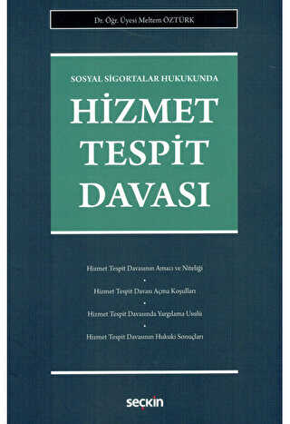 Hizmet Tespit Davası - Seçkin Yayıncılık