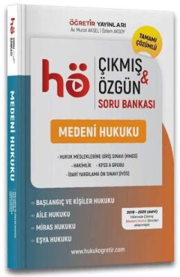 HMGS Hakimlik KPSS Medeni Hukuk Çıkmış Özgün Soru Bankası Çözümlü - 1