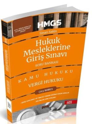 HMGS Vergi Hukuku Soru Bankası - 1