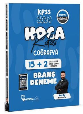 Hoca Kafası Yayınları 2024 KPSS Coğrafya 15+2 Deneme Çözümlü