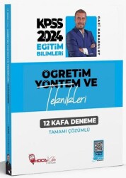 KPSS Eğitim Bilimleri Öğretim Yöntem ve Teknikleri 12 Kafa Deneme Çözümlü - Hoca Kafası Yayınları