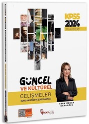 2024 KPSS Güncel ve Kültürel Gelişmeler Konu Anlatımı ve Soru Bankası Çözümlü - Hoca Kafası Yayınları