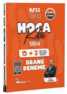 Hoca Kafası Yayınları 2024 KPSS Tarih 15+2 Deneme Çözümlü