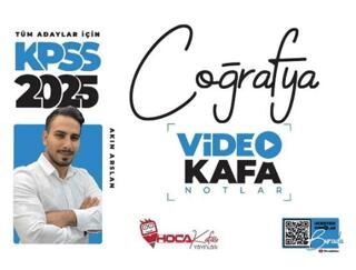 Hoca Kafası Yayınları 2025 KPSS Coğrafya Video Kafa Notlar - 1