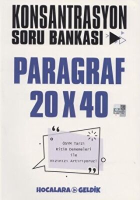 Hocalara Geldik Paragraf Konsantrasyon Soru Bankası - 1
