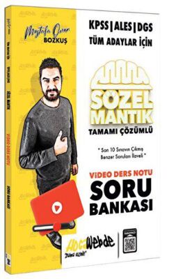 HocaWebde Yayınları 2024 KPSS - ALES - DGS Sözel Mantık Video Ders Notu ve Soru Bankası - 1