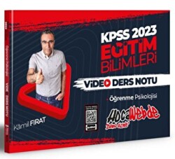 HocaWebde Yayınları 2023 KPSS Eğitim Bilimleri Öğrenme Psikolojisi Video Ders Notları - HocaWebde Yayınları