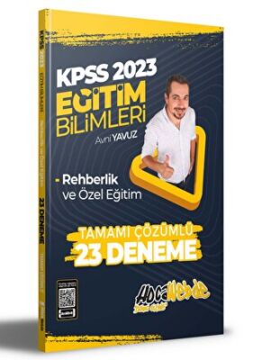 HocaWebde Yayınları Hocawebde 2023 KPSS Eğitim Bilimleri Rehberlik ve Özel Eğitim Tamamı Çözümlü 23 Deneme - 1