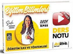 HocaWebde Yayınları 2024 KPSS Eğitim Bilimleri Öğretim İlke ve Yöntemleri Video Ders Notları - HocaWebde Yayınları