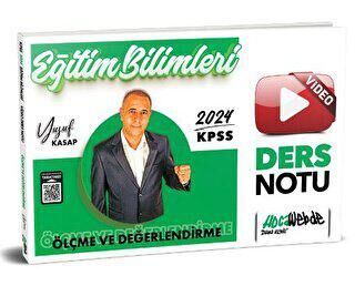 HocaWebde Yayınları 2024 KPSS Eğitim Bilimleri Ölçme ve Değerlendirme Video Ders Notu - 1