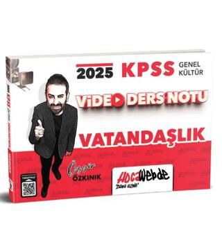 HocaWebde Yayınları 2025 KPSS Genel Kültür Vatandaşlık Video Ders Notu - 1