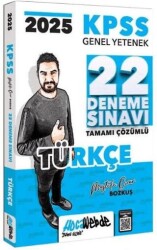 HocaWebde Yayınları 2025 KPSS Genel Yetenek Türkçe Tamamı Çözümlü 22 Deneme Sınavı - HocaWebde Yayınları