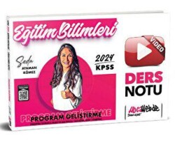 HocaWebde Yayınları KPSS 2024 Eğitim Bilimleri Program Geliştirme Video Ders Notu - HocaWebde Yayınları